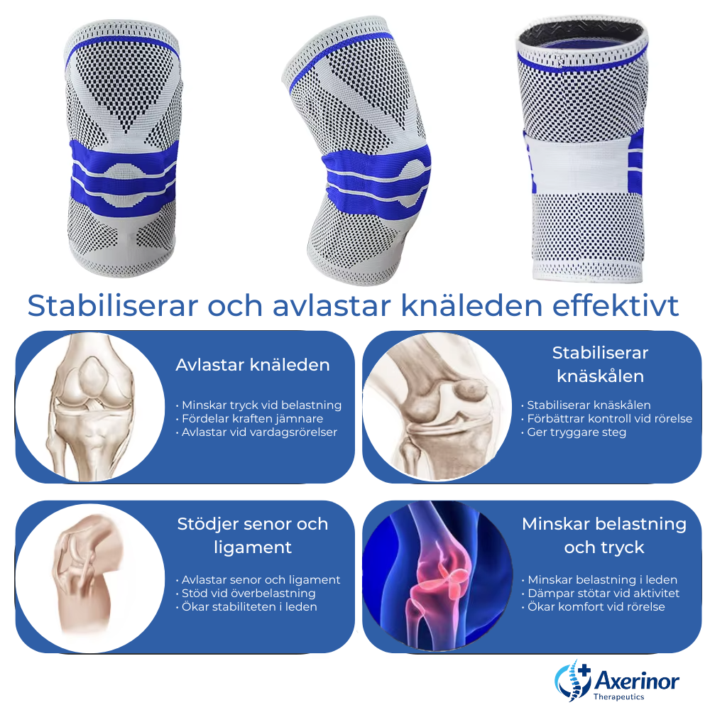 Axerinor Knästöd Pro™ – Stabilt stöd för aktiv vardag