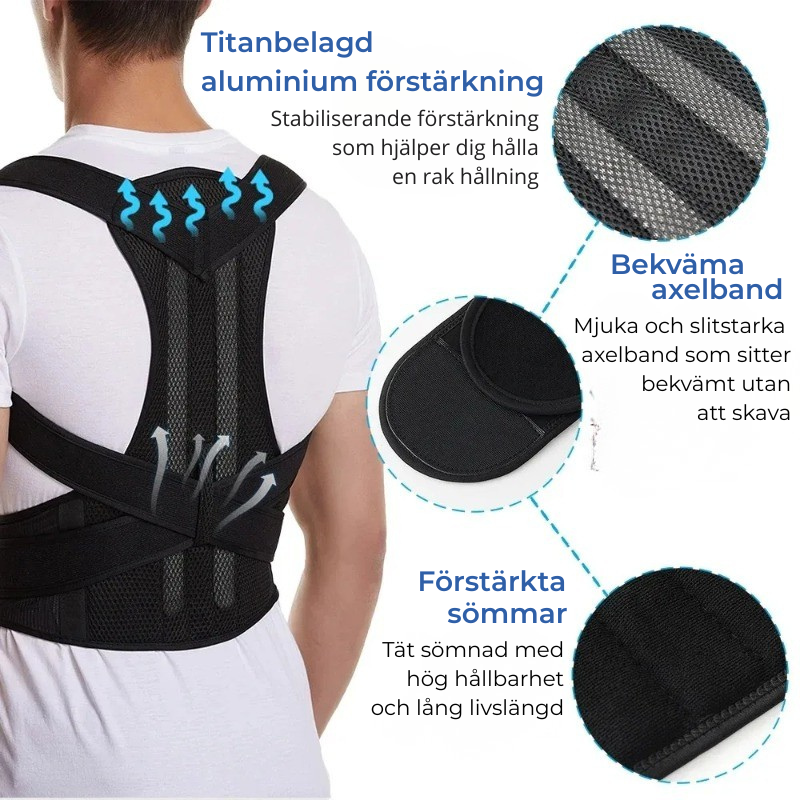 Rygg- & hållningsstöd Pro™ – Bekvämt stöd för hållning i vardagen
