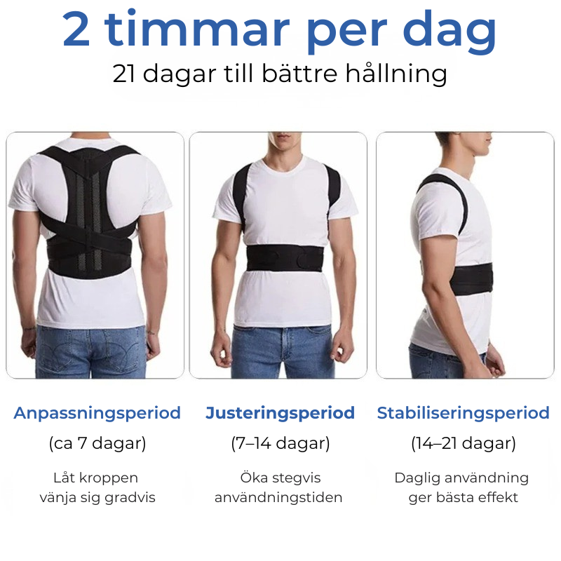 Rygg- & hållningsstöd Pro™ – Bekvämt stöd för hållning i vardagen
