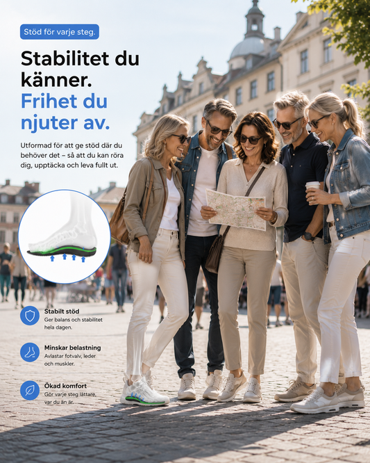 Axerinor Fotvalvsstöd Pro™ – Stöd för vardaglig användning