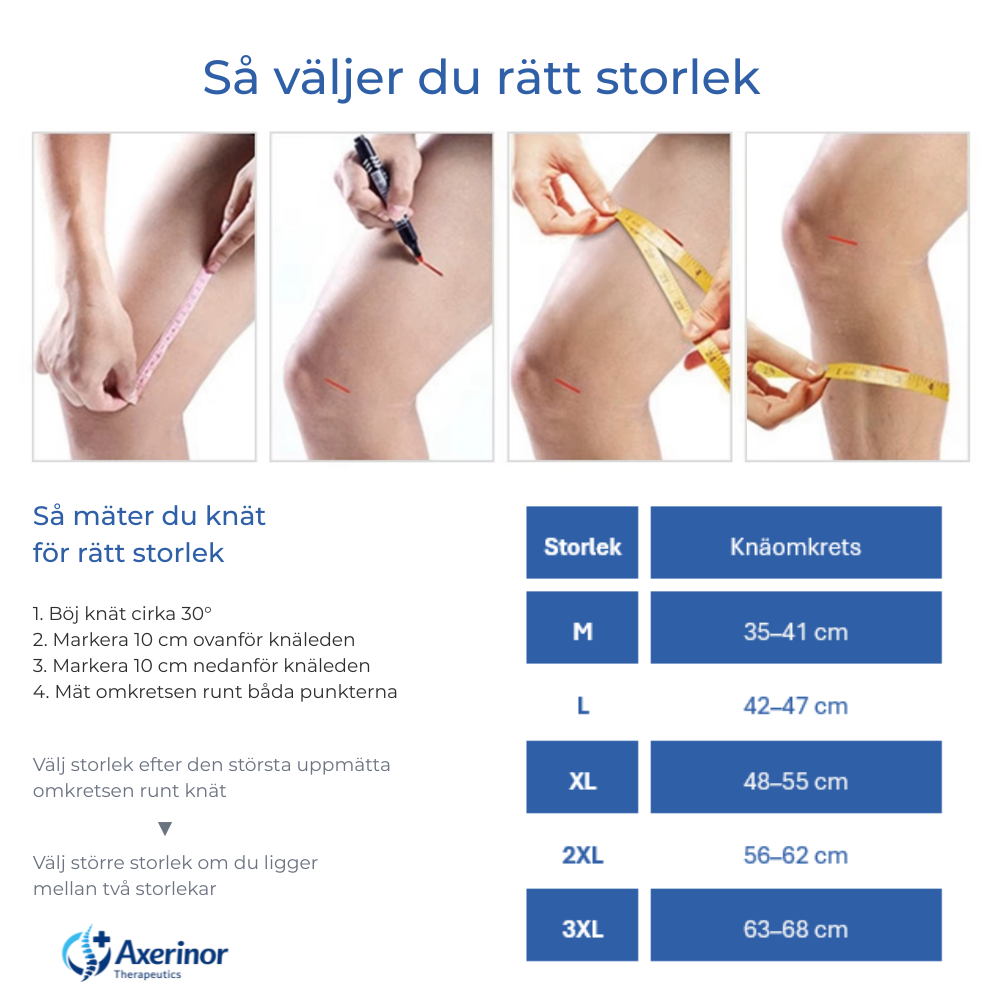 Axerinor Knästöd Pro™ – Stabilt stöd för aktiv vardag