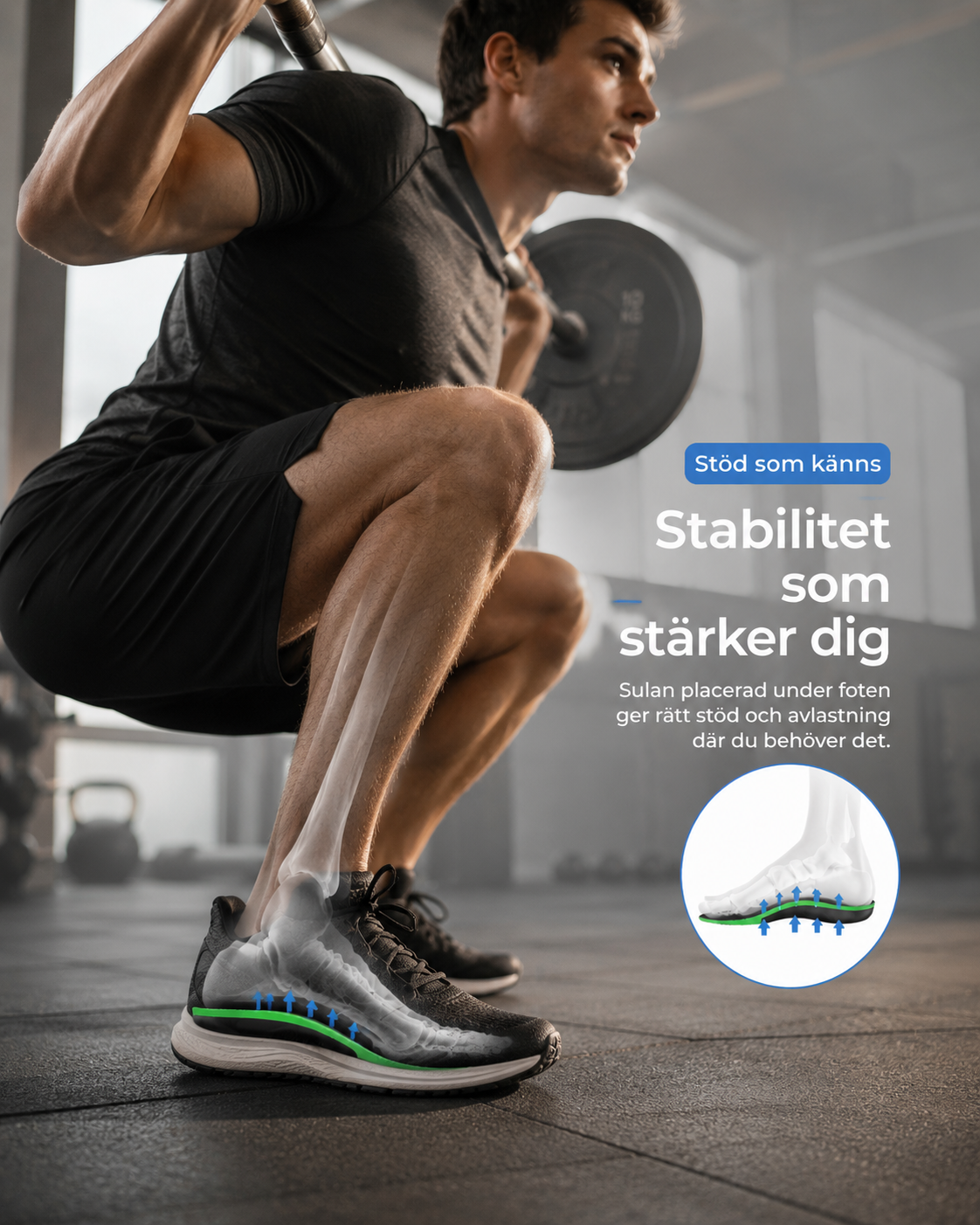 Axerinor Fotvalvsstöd Pro™ – Stöd för vardaglig användning
