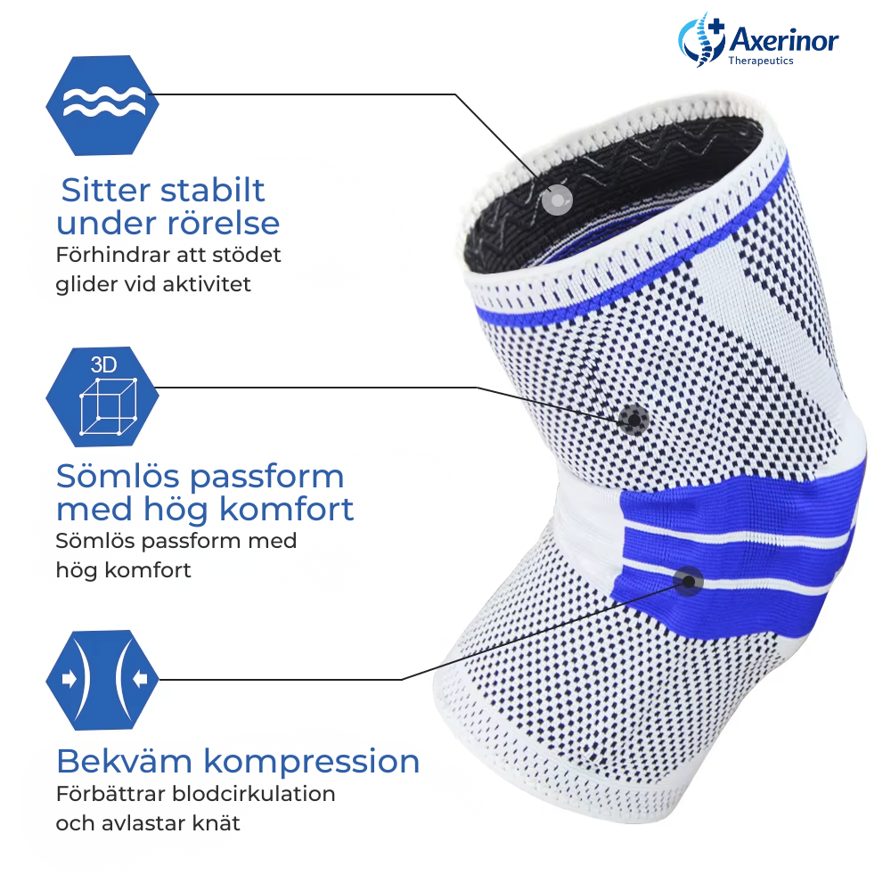 Axerinor Knästöd Pro™ – Stabilt stöd för aktiv vardag